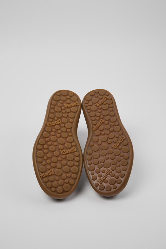 Camper Pelotas Soller - Silbergraue Ledersneaker und Nubukledersneaker für Herren.