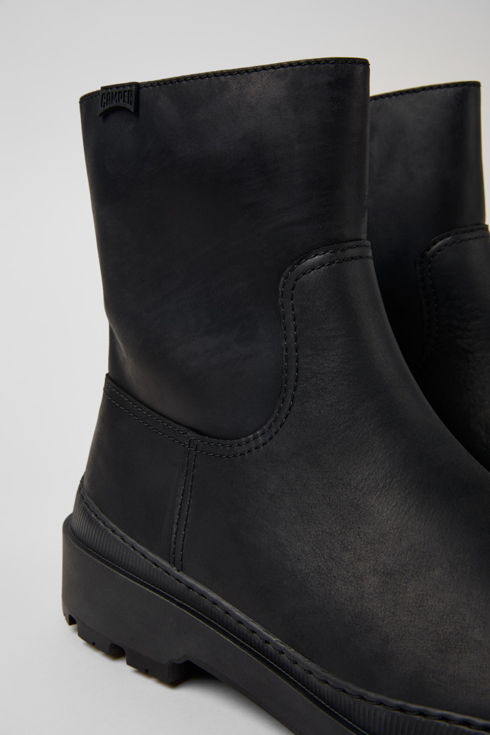 Camper Brutus Trek MICHELIN - Schwarzer Herrenstiefel aus Nubukleder