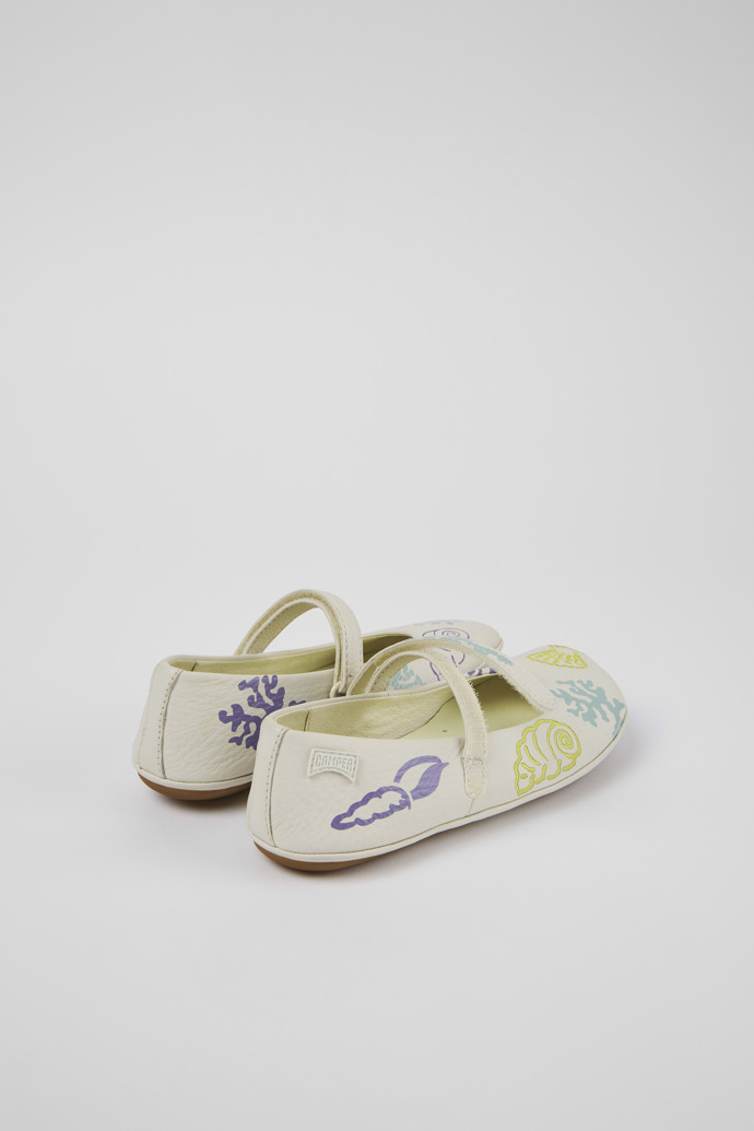 Camper Twins - Weißer Mary Jane-Schuh aus Leder
