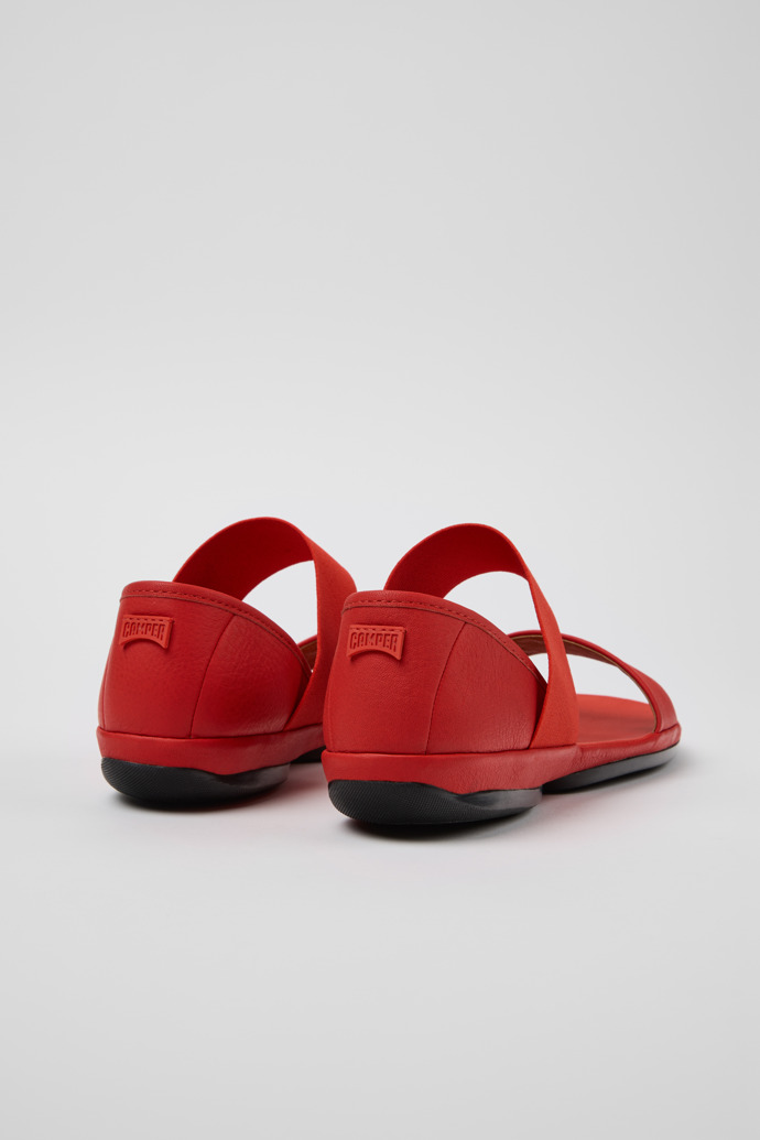 Camper Right - Rote Ledersandale für Damen.