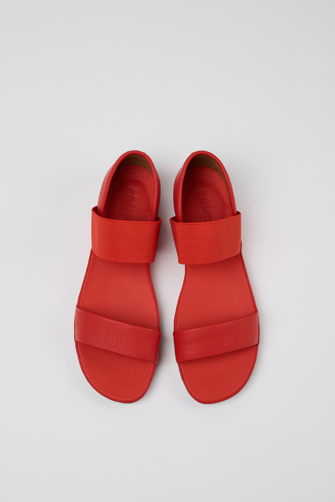 Camper Right - Rote Ledersandale für Damen.