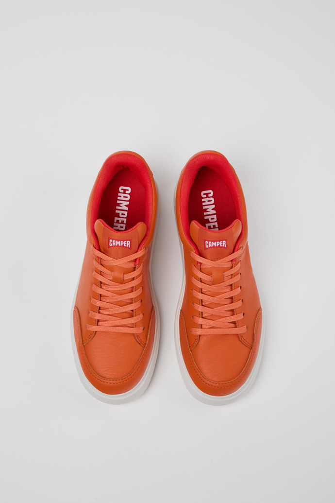 Camper Runner K21 - Orangefarbener Ledersneaker für Damen