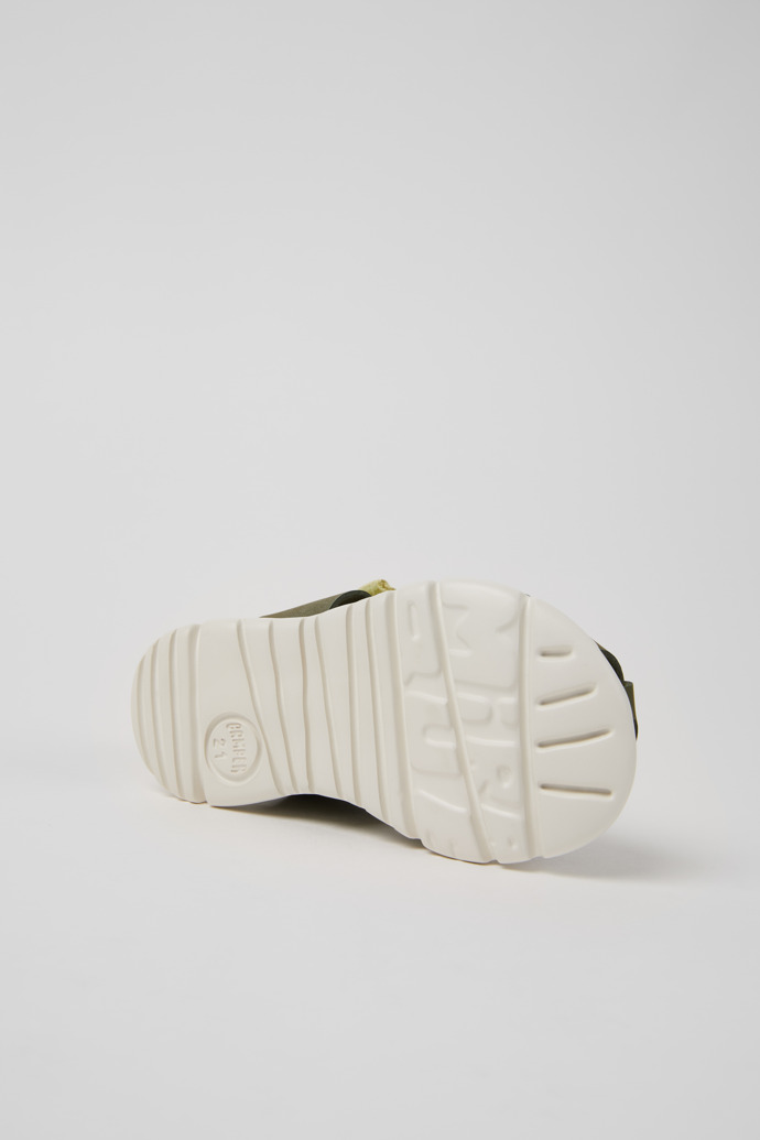 Camper Oruga - Mehrfarbige Kindersandalen aus Leder und Textil.