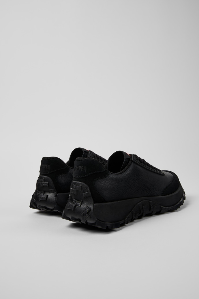 Camper Drift Trail - Schwarzer Damensneaker aus recyceltem PET und Leder.