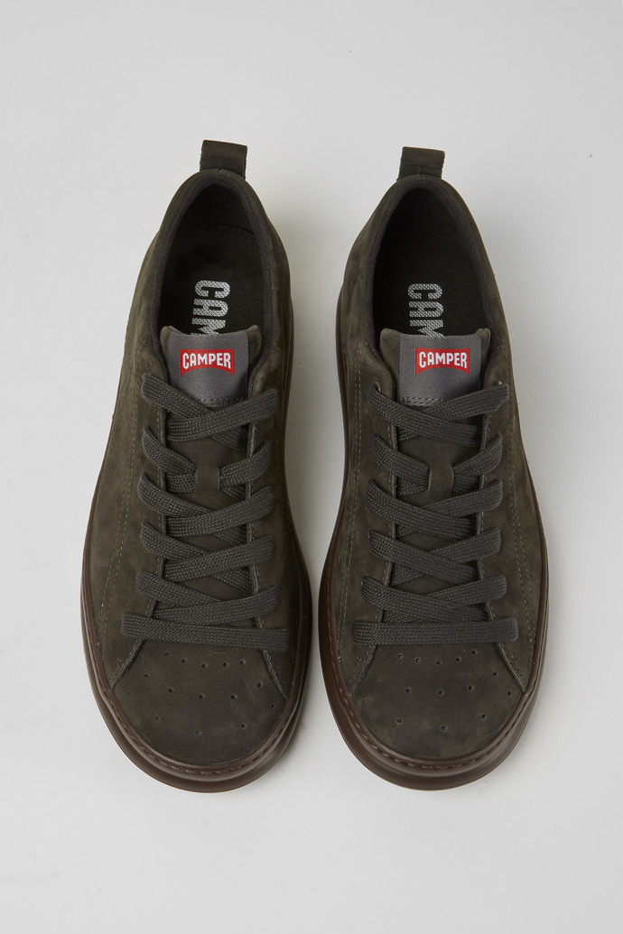 Camper Runner - Dunkelgrauer Sneaker aus Nubukleder