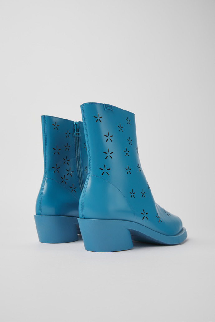 Camper Bonnie - Blauer Damenstiefel aus Leder