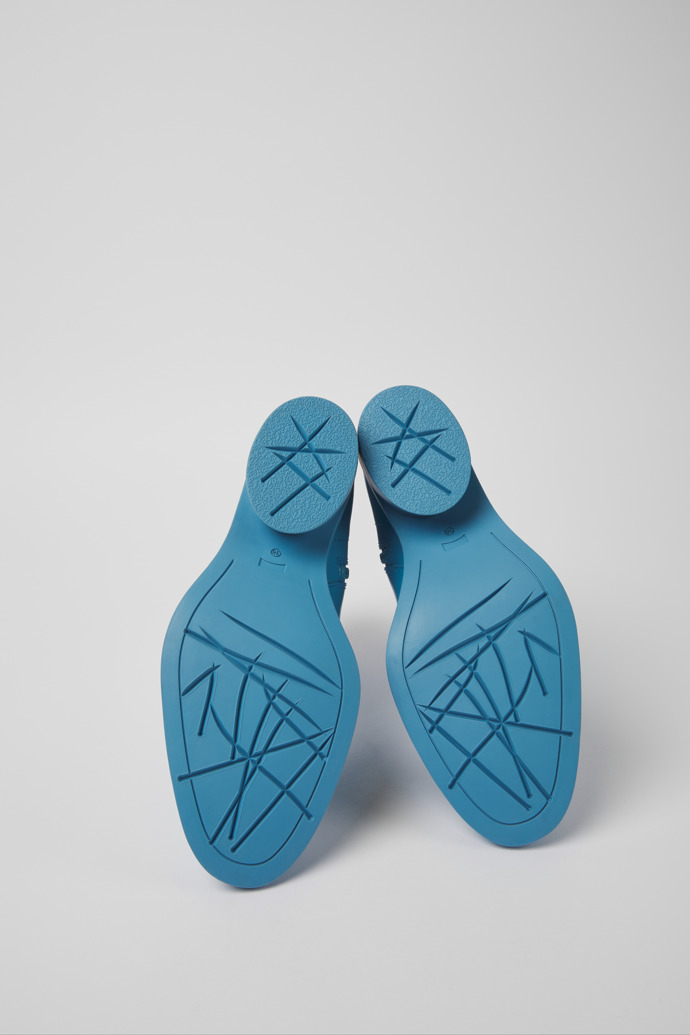 Camper Bonnie - Blauer Damenstiefel aus Leder