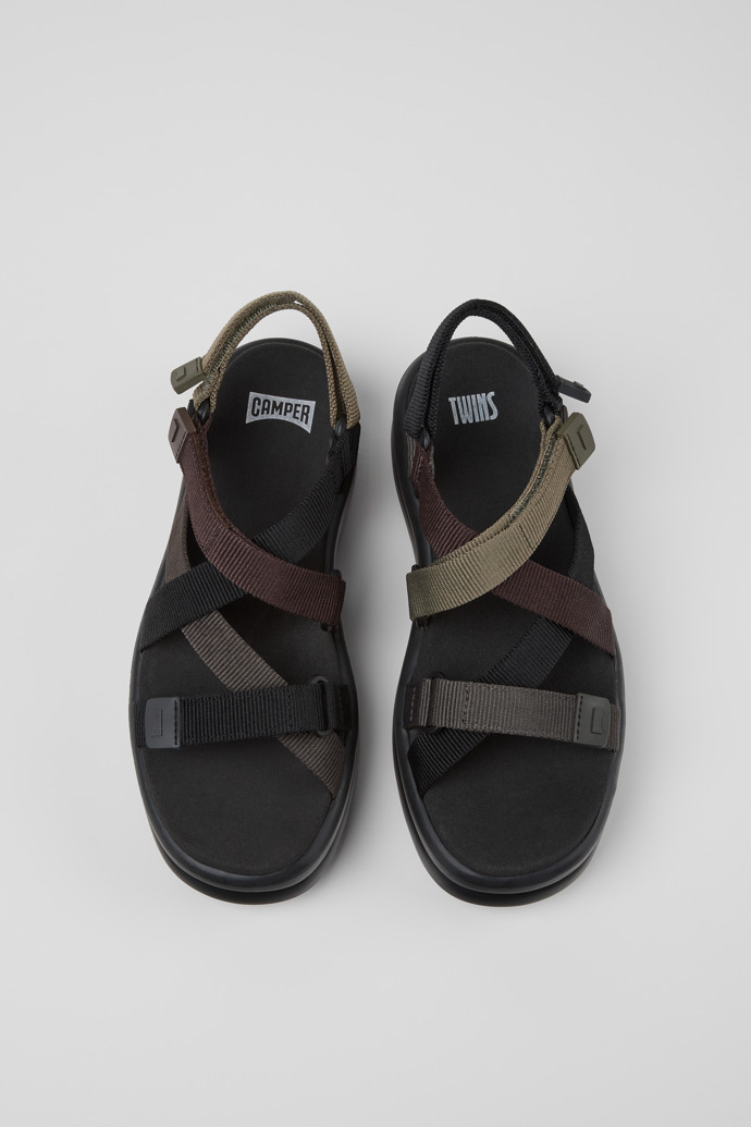 Camper Twins - Multicolor Damensandalen aus Recycling-PET.
