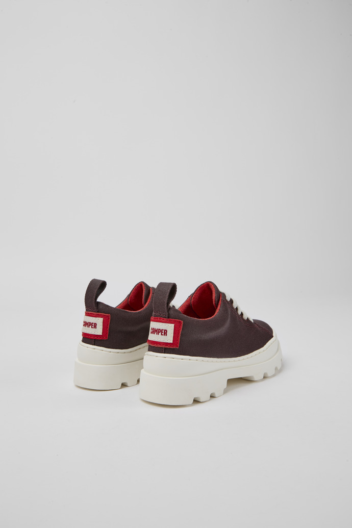 Camper Brutus - Weinroter Kinderschuh aus Biobaumwolle