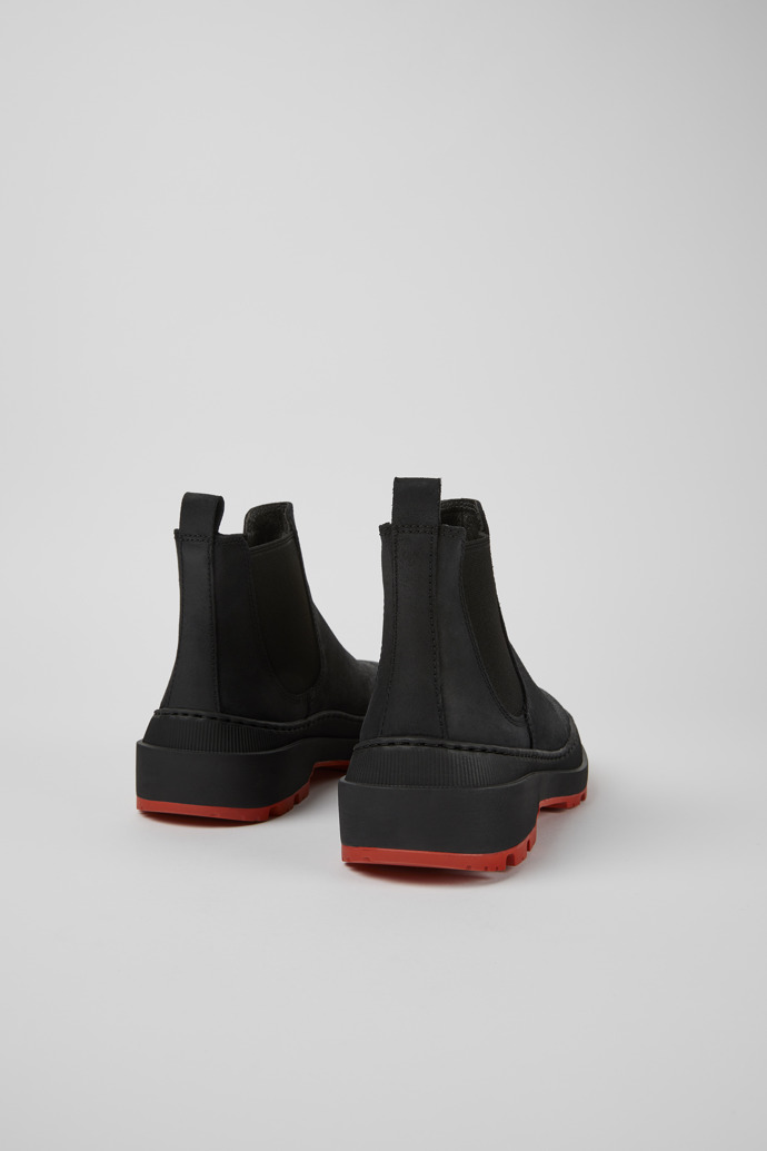 Camper Brutus Trek MICHELIN - Schwarze Damenstiefelette aus Nubukleder