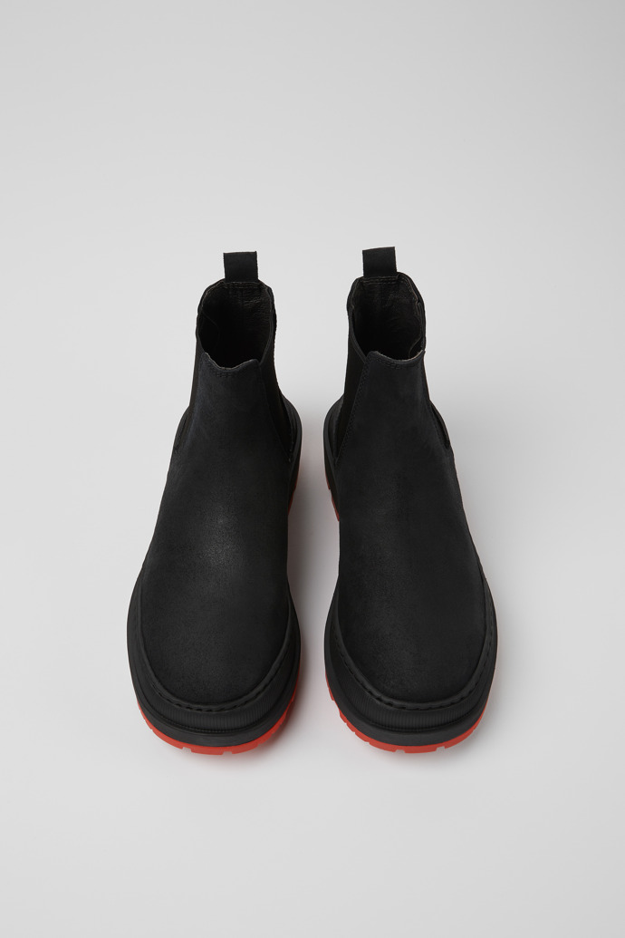 Camper Brutus Trek MICHELIN - Schwarze Damenstiefelette aus Nubukleder