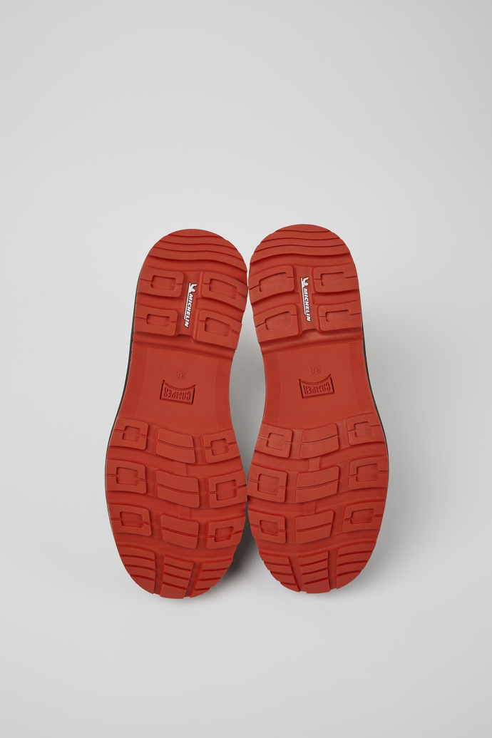 Camper Brutus Trek MICHELIN - Schwarze Damenstiefelette aus Nubukleder