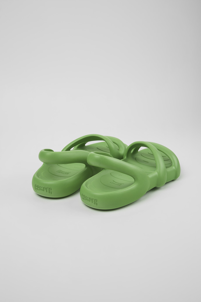 Camper Kobarah Flat - Grüne Unisex-Sandale
