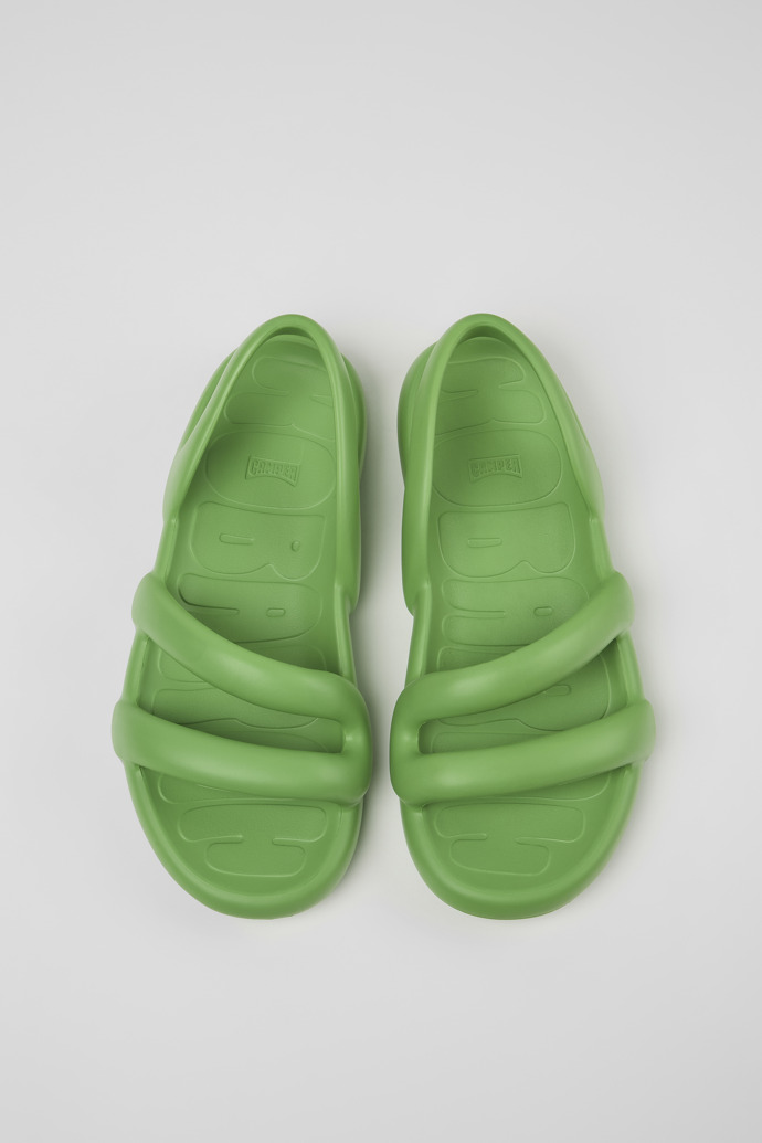 Camper Kobarah Flat - Grüne Unisex-Sandale