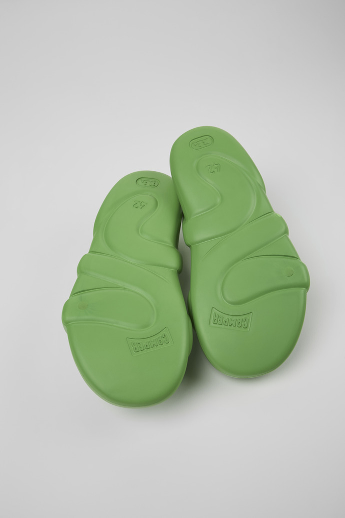 Camper Kobarah Flat - Grüne Unisex-Sandale