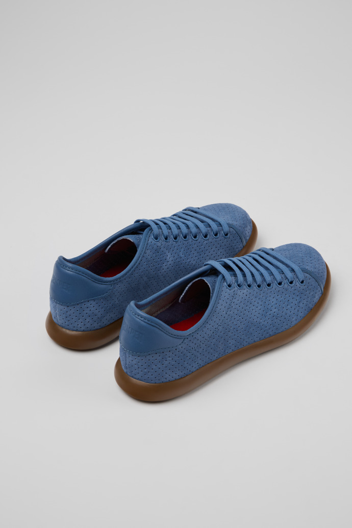 Camper Pelotas Soller - Blauer Damensneaker aus Nubukleder.
