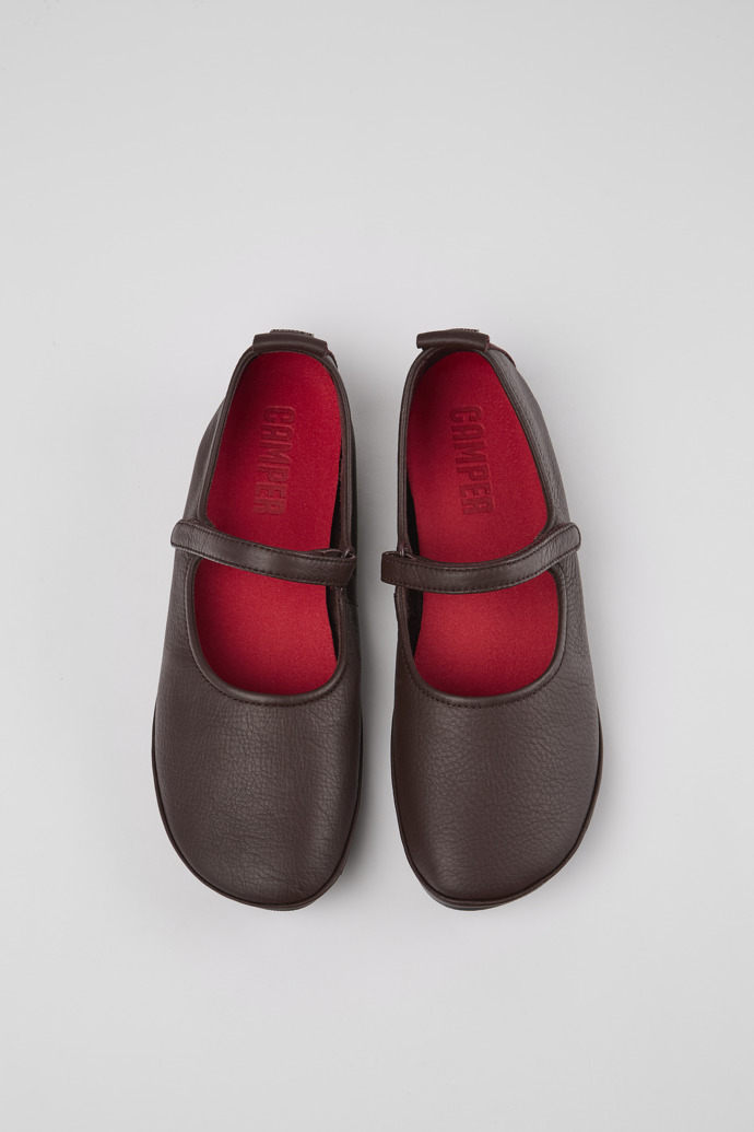 Camper Right - Weinroter Mary Jane-Lederschuhe für Damen