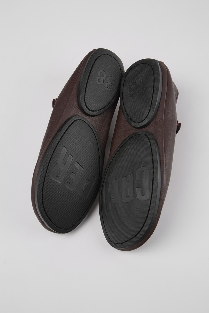 Camper Right - Weinroter Mary Jane-Lederschuhe für Damen