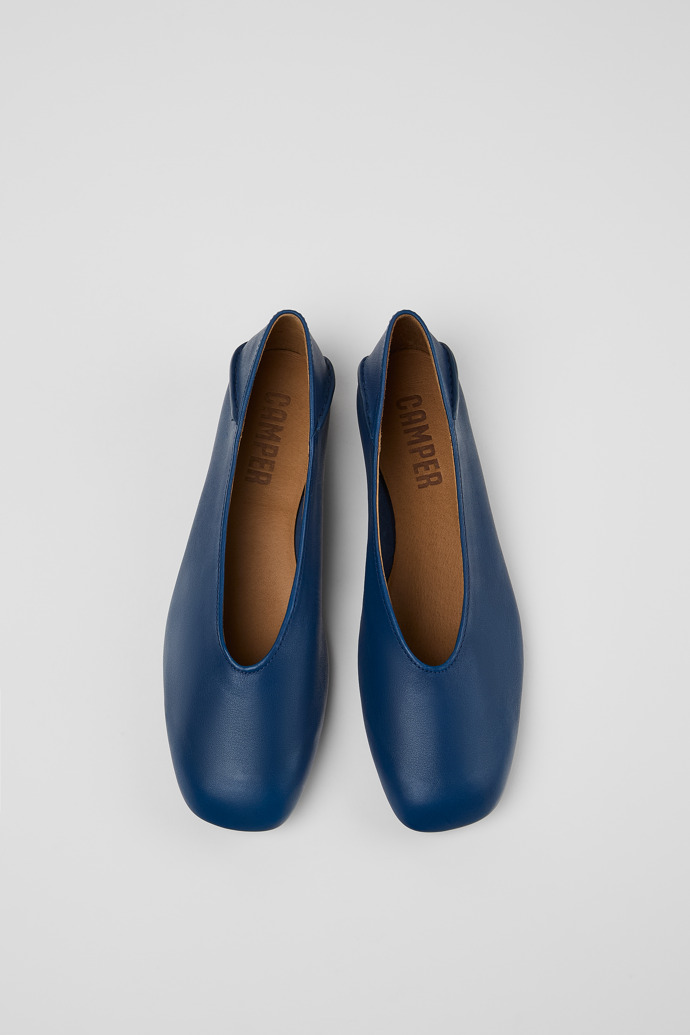 Camper Casi Myra - Blaue Damenballerinas aus Leder