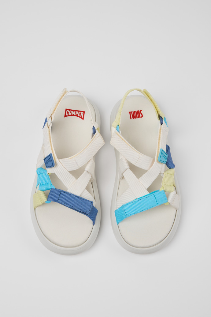 Camper Twins - Mehrfarbige Damensandalen aus Recycling-PET.