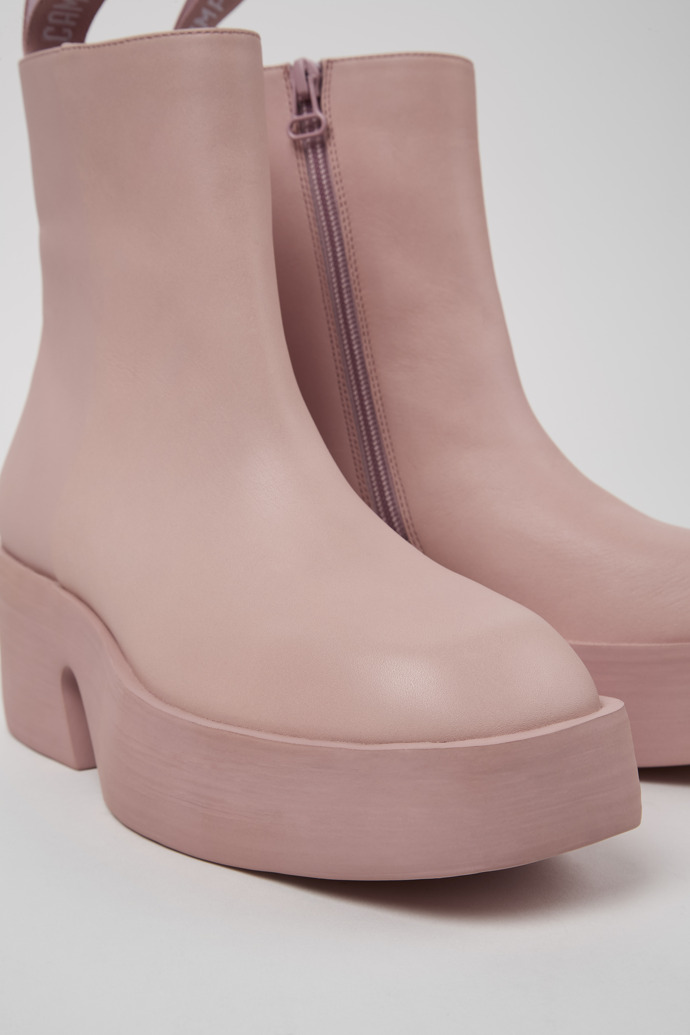 Camper Billie - Rosa Damenstiefel aus Leder