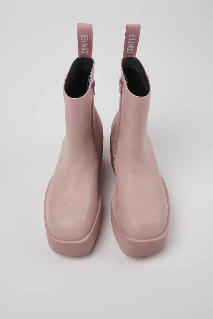 Camper Billie - Rosa Damenstiefel aus Leder