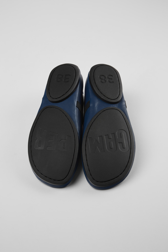 Camper Right Nina - Blauer Frauenschuh aus Leder.