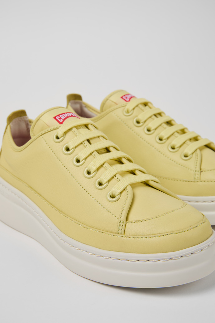 Camper Runner - Gelber Ledersneaker für Damen.