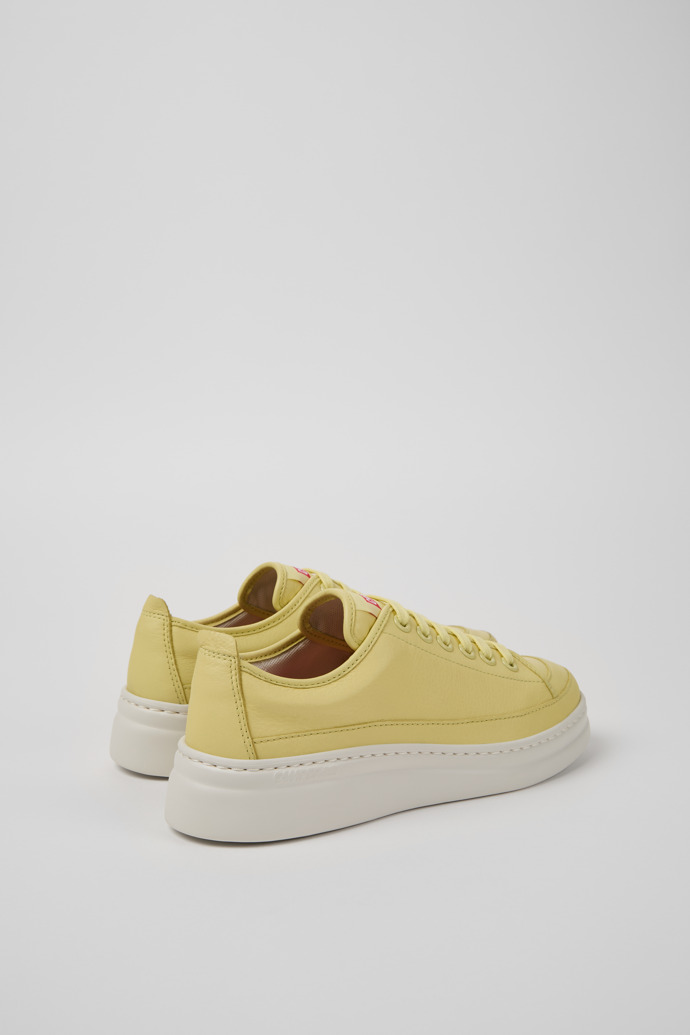 Camper Runner - Gelber Ledersneaker für Damen.