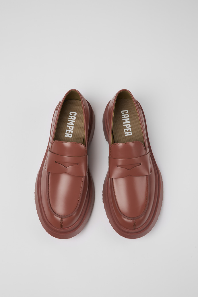 Camper Walden - Rote Lederloafer für Damen
