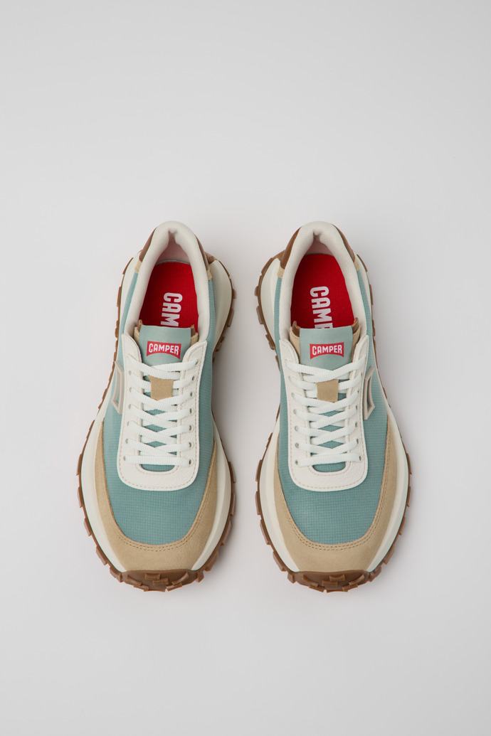 Camper Drift Trail VIBRAM - Mehrfarbige Sneaker aus Recycling-PET und Nubukleder für Damen.