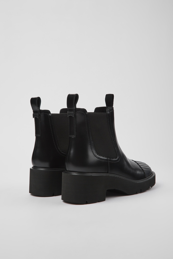 Camper Milah - Schwarzer Chelseastiefel für Damen aus Leder