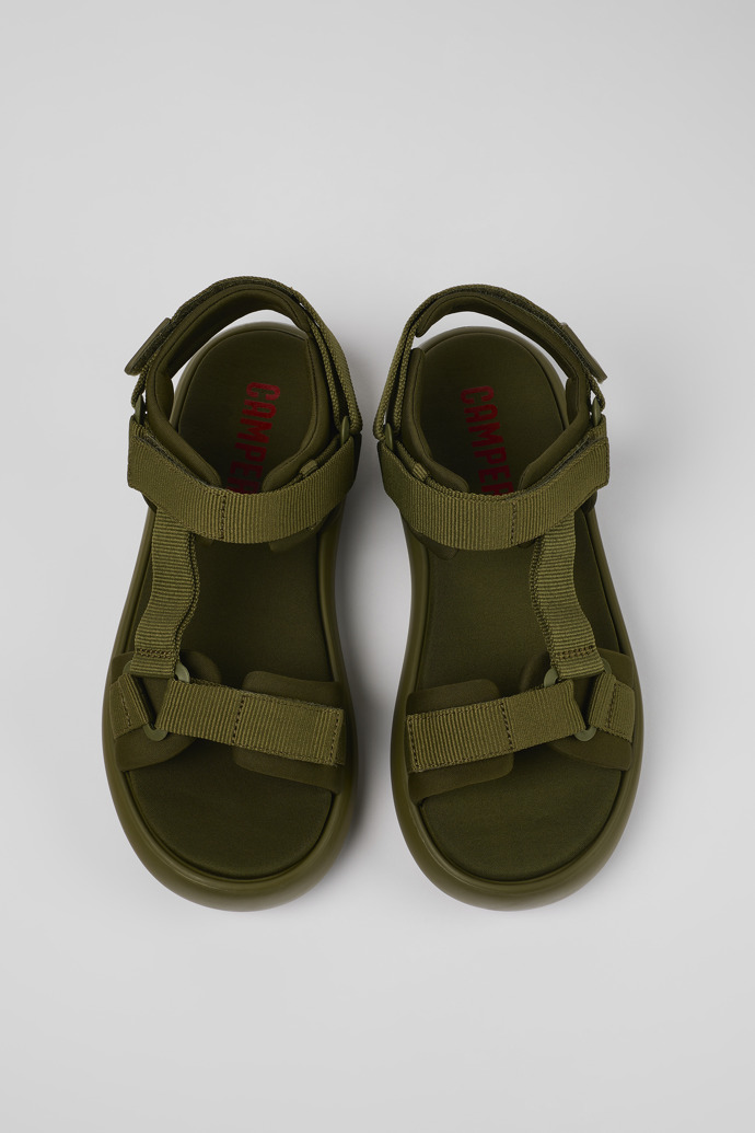 Camper Pelotas Flota - Grüne Herrensandalen aus Textil
