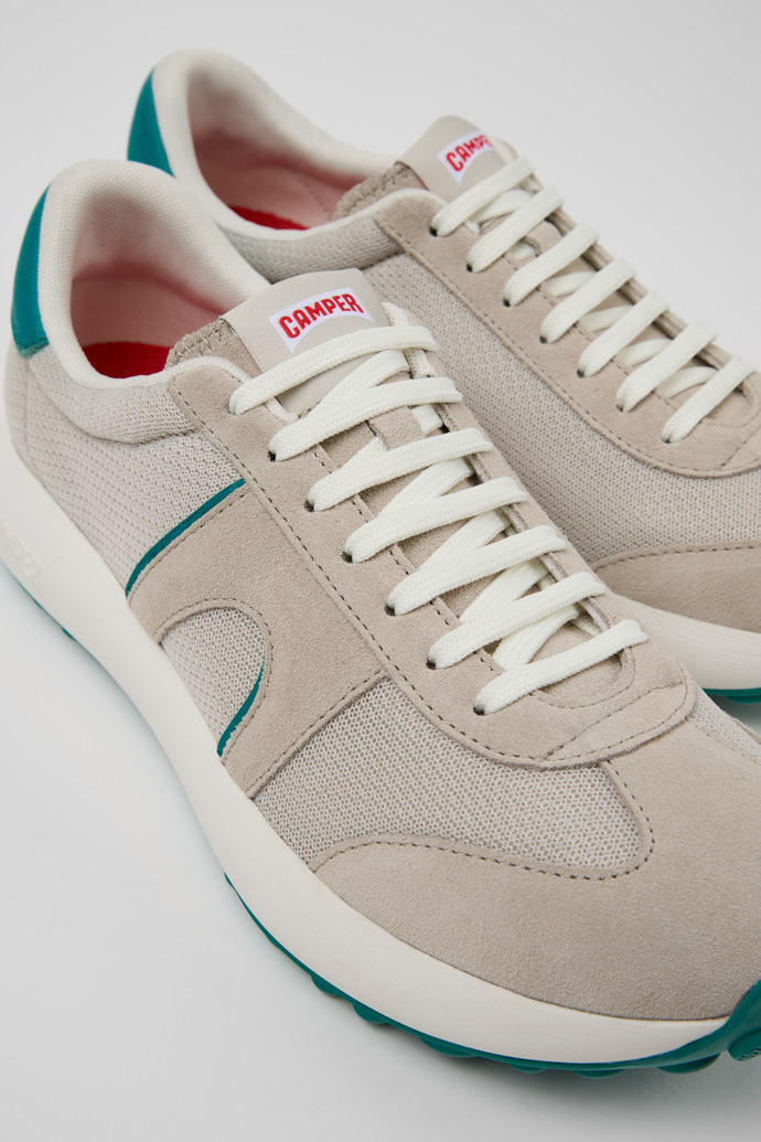 Camper Pelotas Athens - Mehrfarbiger Herrensneaker aus Recycling-PET und Nubukleder.