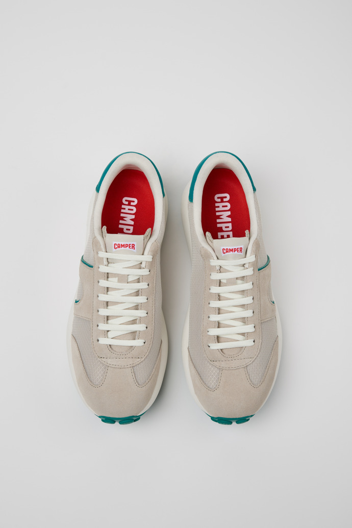 Camper Pelotas Athens - Mehrfarbiger Herrensneaker aus Recycling-PET und Nubukleder.