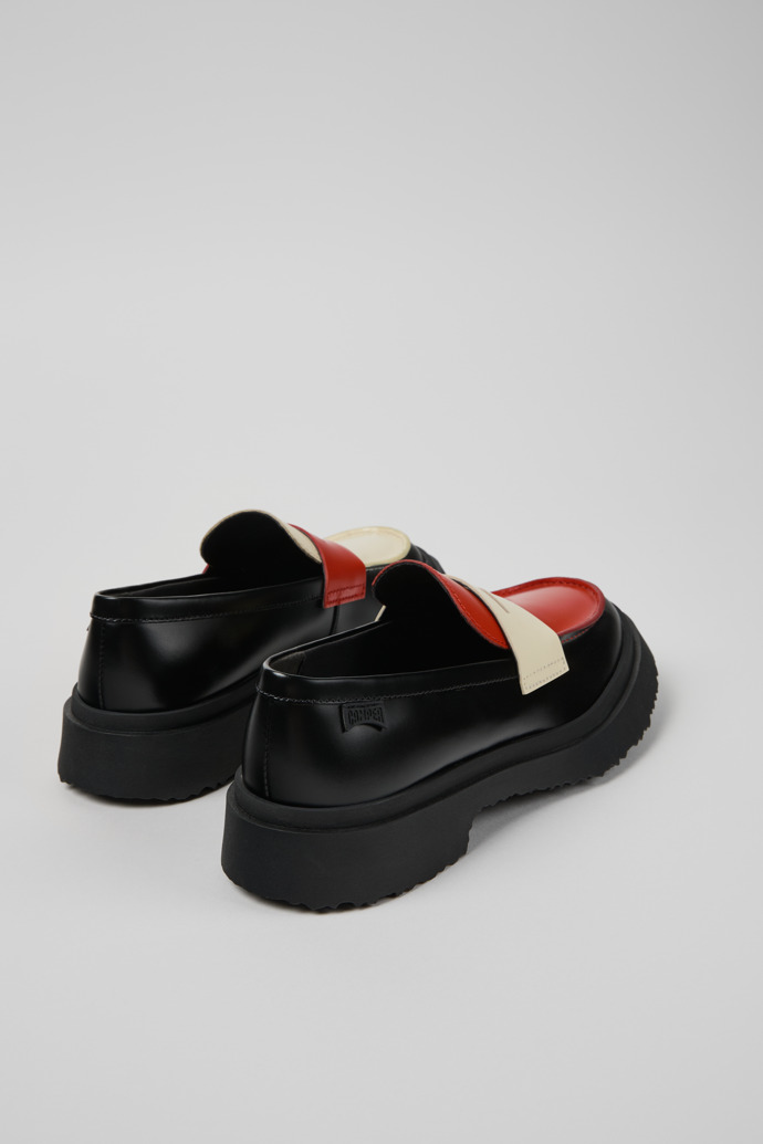 Camper Twins - Mehrfarbige Lederballerina/Moccasin für Damen.