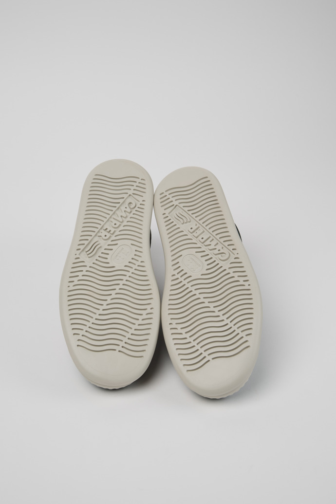 Camper Runner - Grüner Herrensneaker aus Leder und Nubukleder.