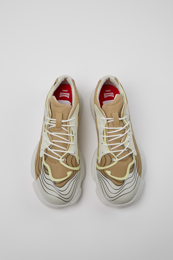 Camper Karst - Mehrfarbiger Herrensneaker aus Recycling-PET.