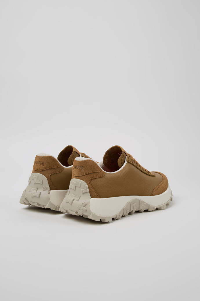Camper Drift Trail VIBRAM - Brauner Damensneaker aus Leder und Nubukleder