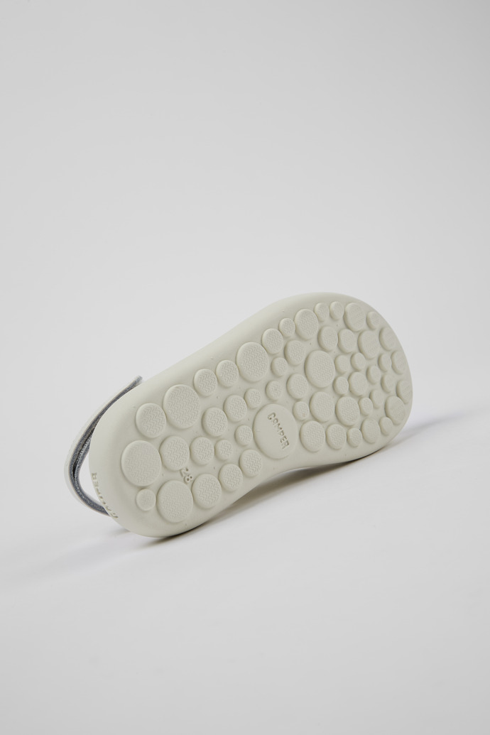 Camper Pelotas Flota - Weiße Ledersandalen mit Kreuzriemen