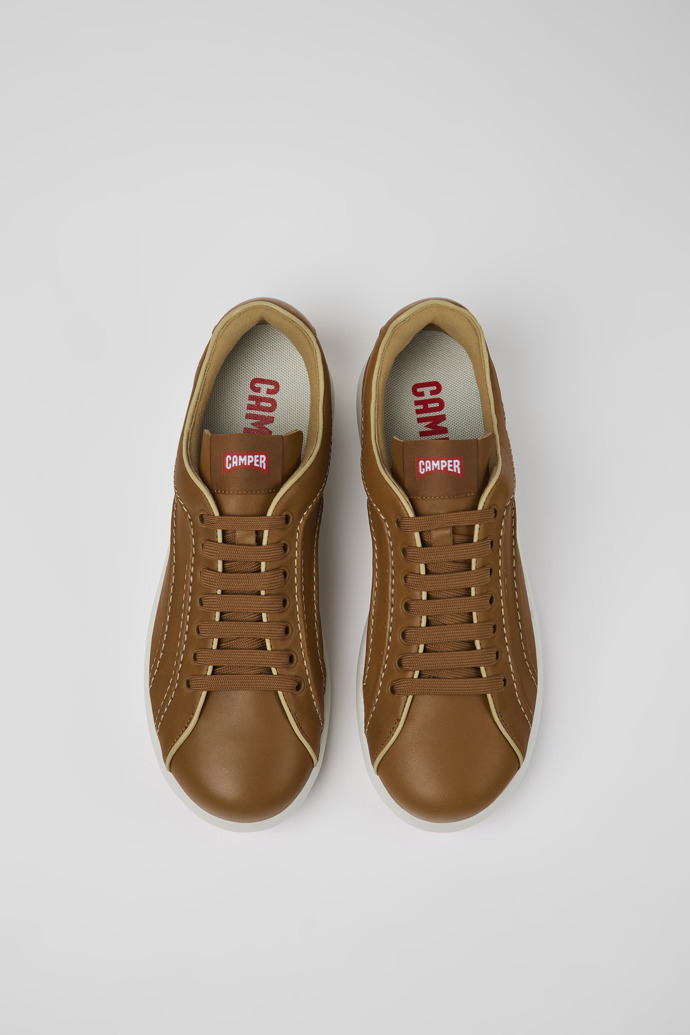 Camper Pelotas XLite - Brauner Herrensneaker aus Leder
