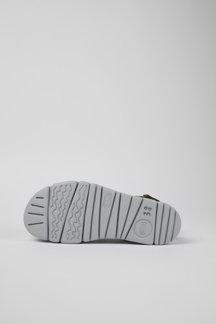 Camper Oruga Up - Grüne Damensandalen aus Textil