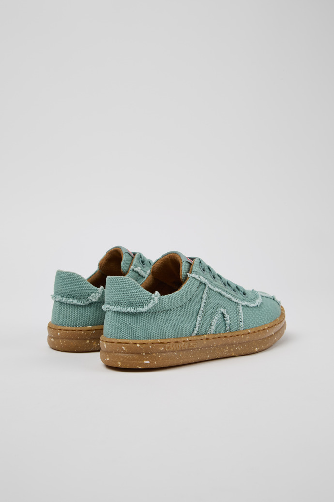 Camper Runner - Grüner Kindersneaker aus Recyclingbaumwolle.