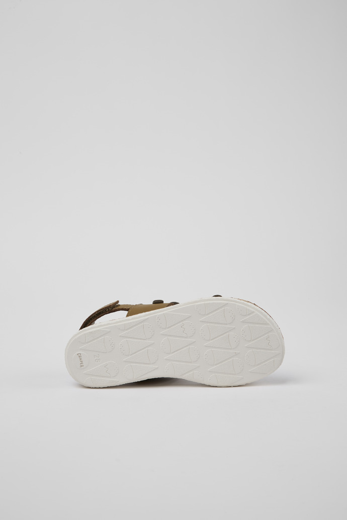 Camper Twins - Braune Ledersandalen mit Doppelriemen