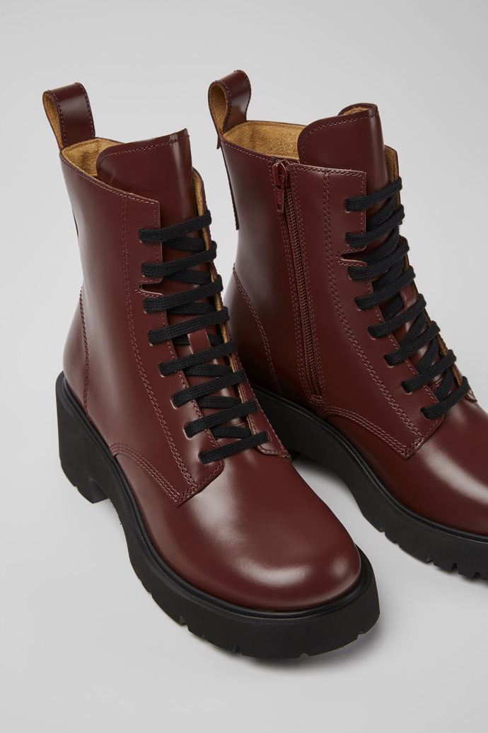 Camper Milah - Weinroter Damenschnürstiefel
