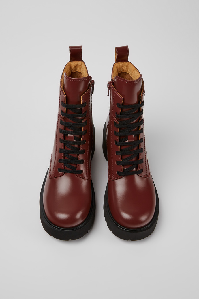 Camper Milah - Weinroter Damenschnürstiefel