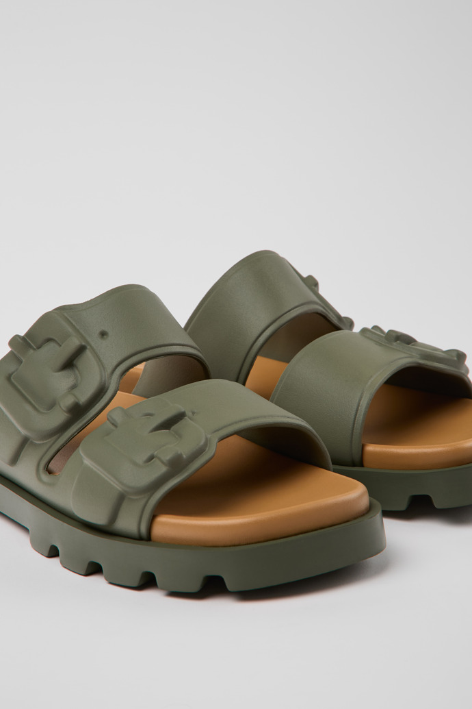 Camper Brutus Sandal - Grüne EVA-Sandalen für Damen.