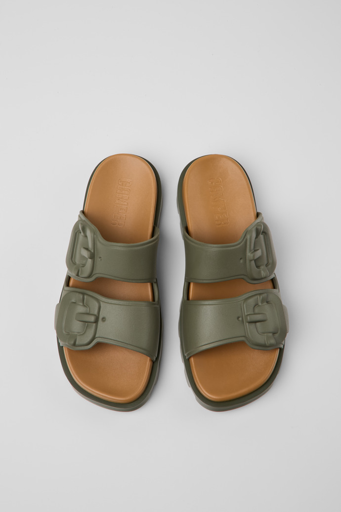 Camper Brutus Sandal - Grüne EVA-Sandalen für Damen.