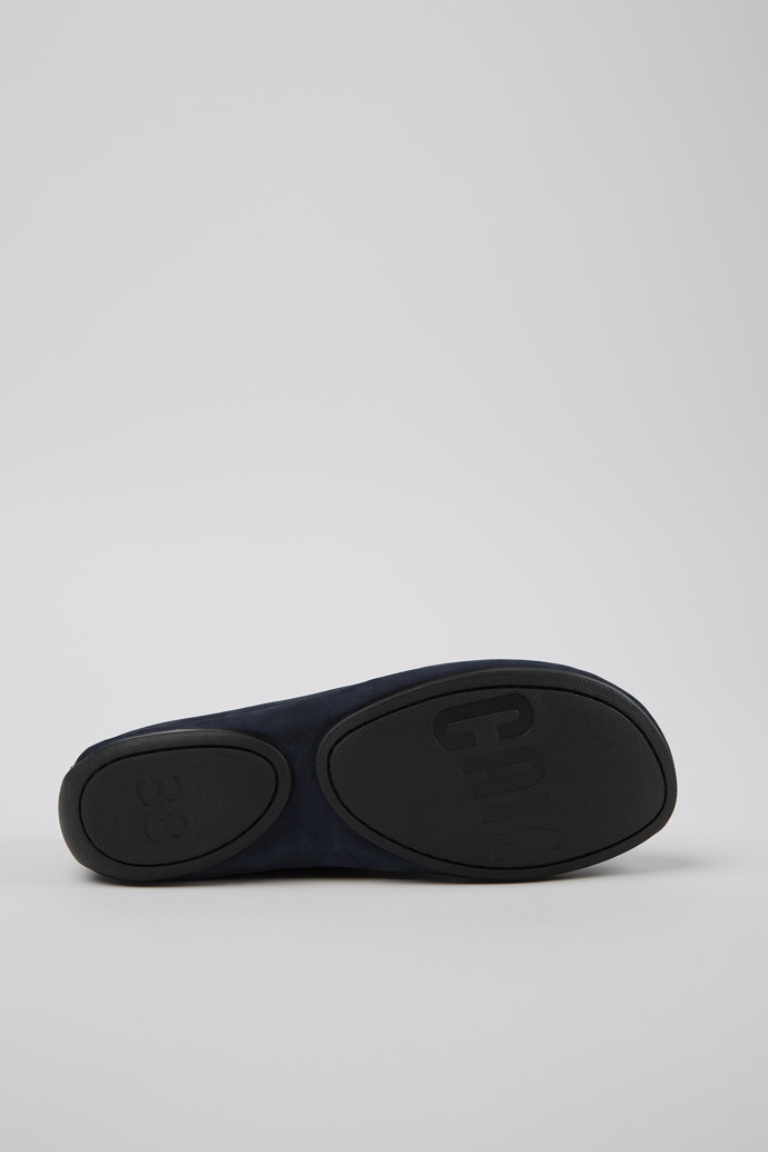 Camper Right - Blauer Damenschuh aus Nubukleder.