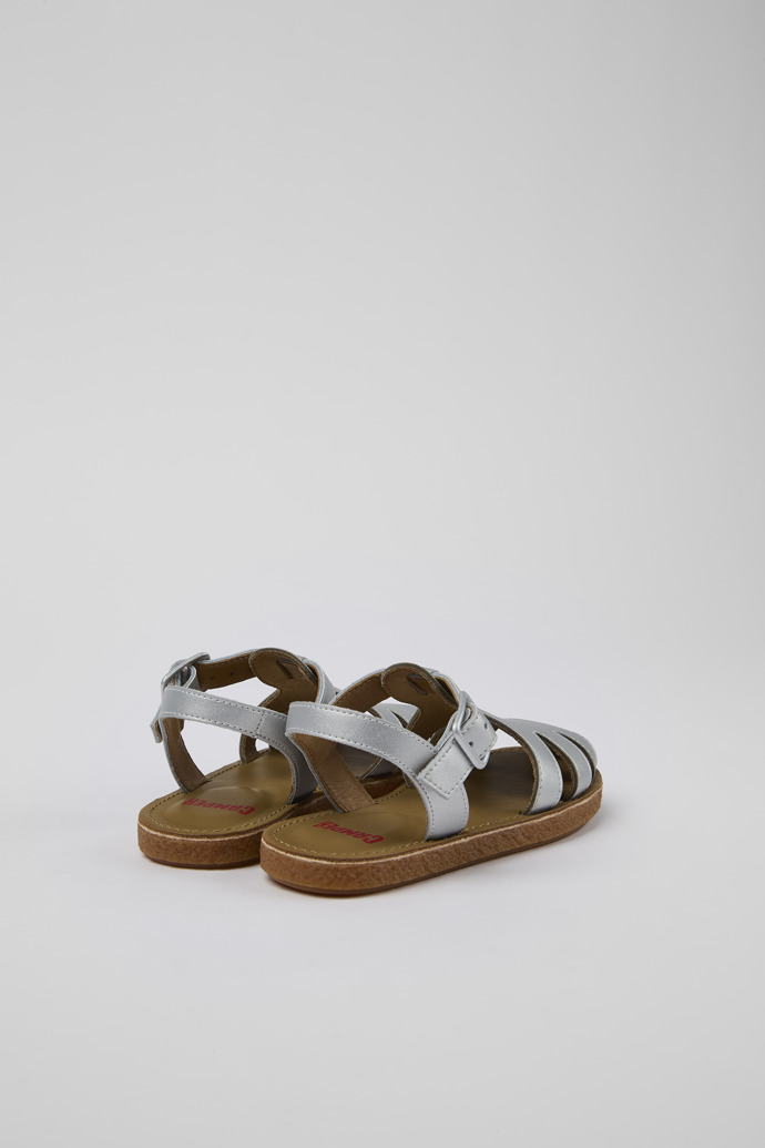 Camper Miko - Graue Ledersandalen